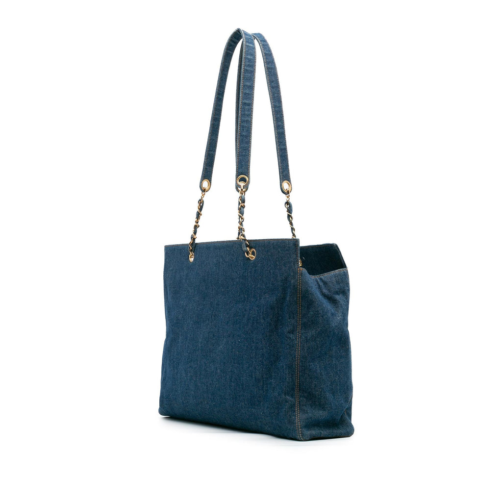 Chanel CC Denim Chain Tote