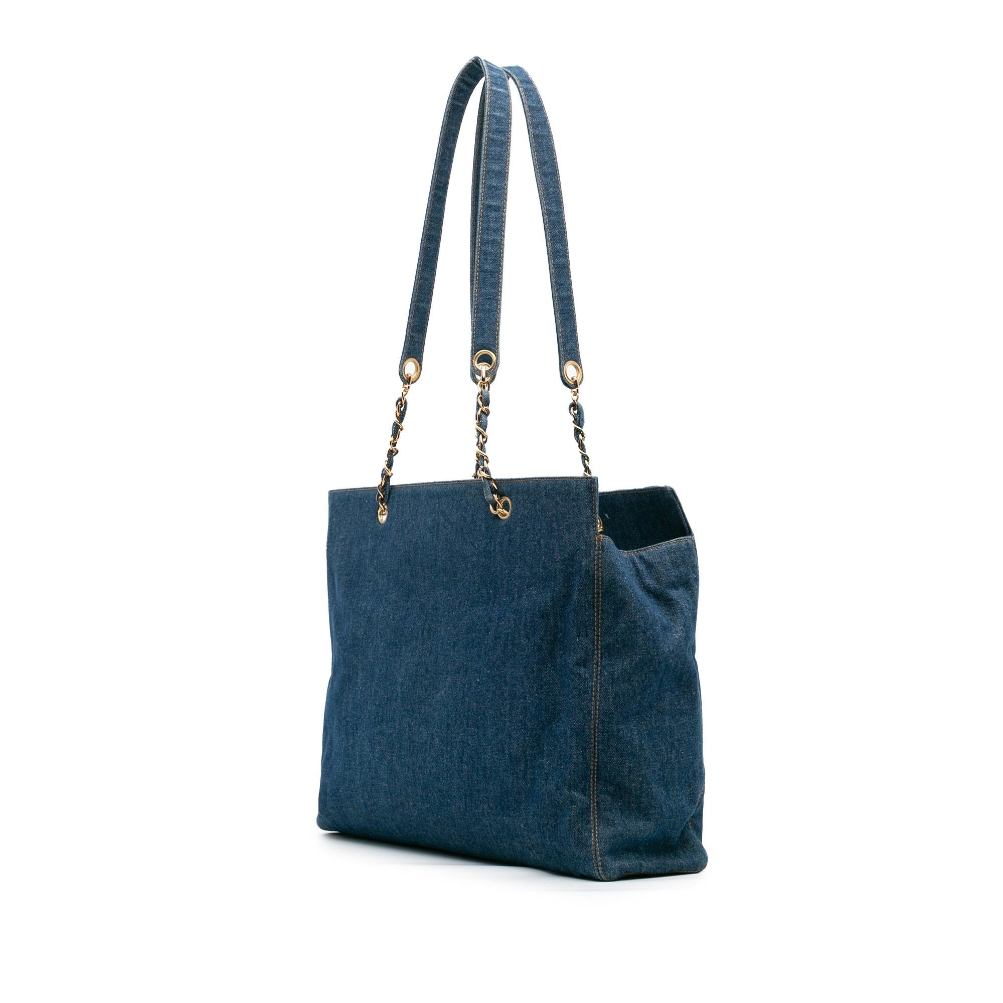 Chanel CC Denim Chain Tote
