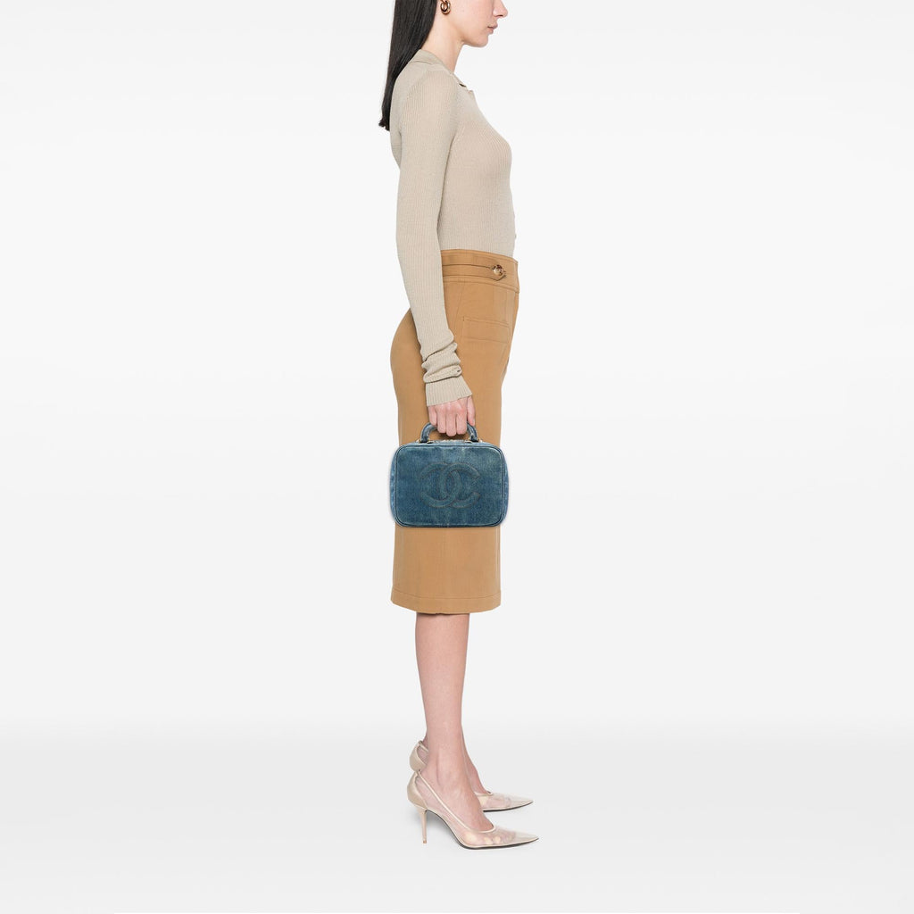 Chanel CC Denim Vanity Bag