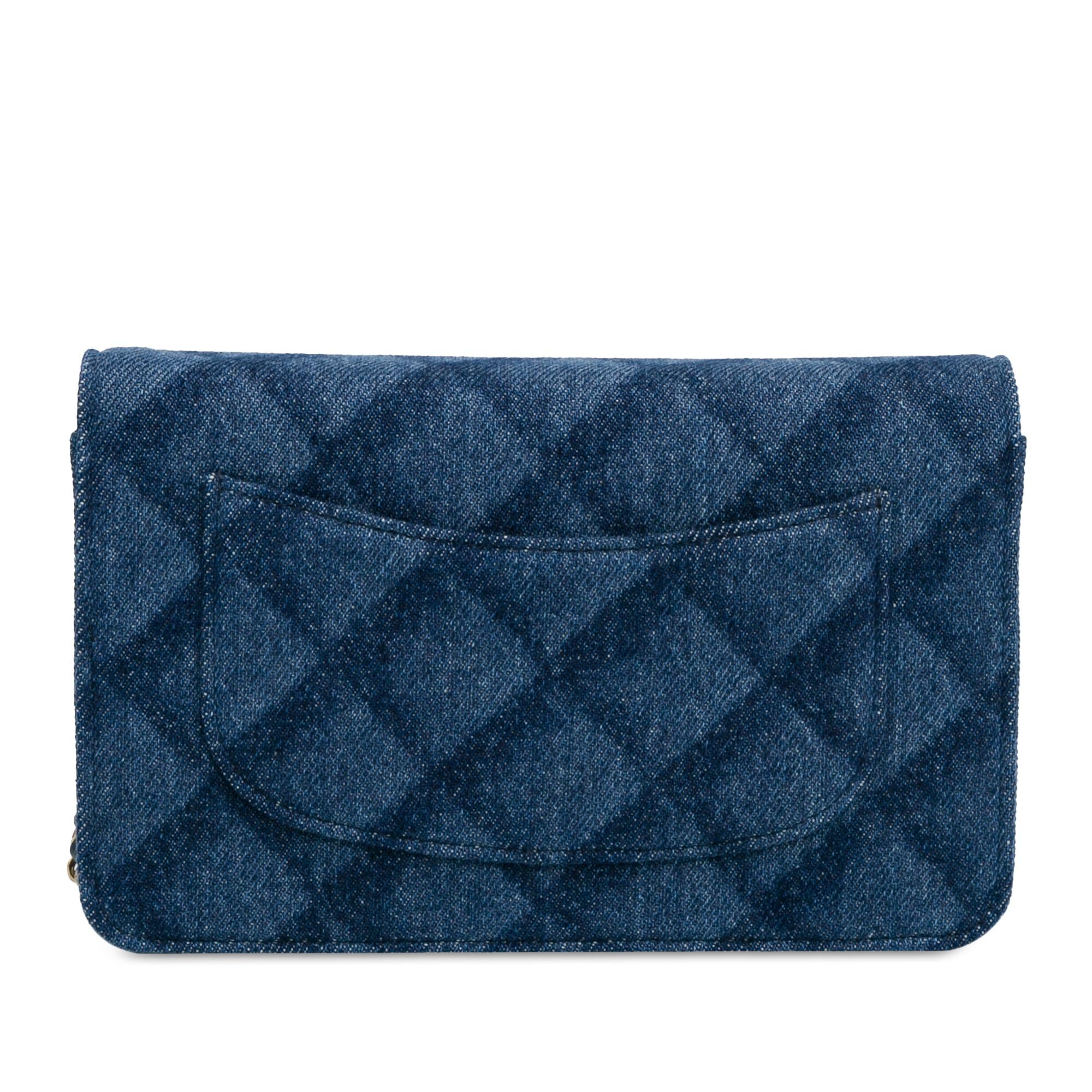 Chanel CC Denim Wallet On Chain (SHG-tRgZBv)