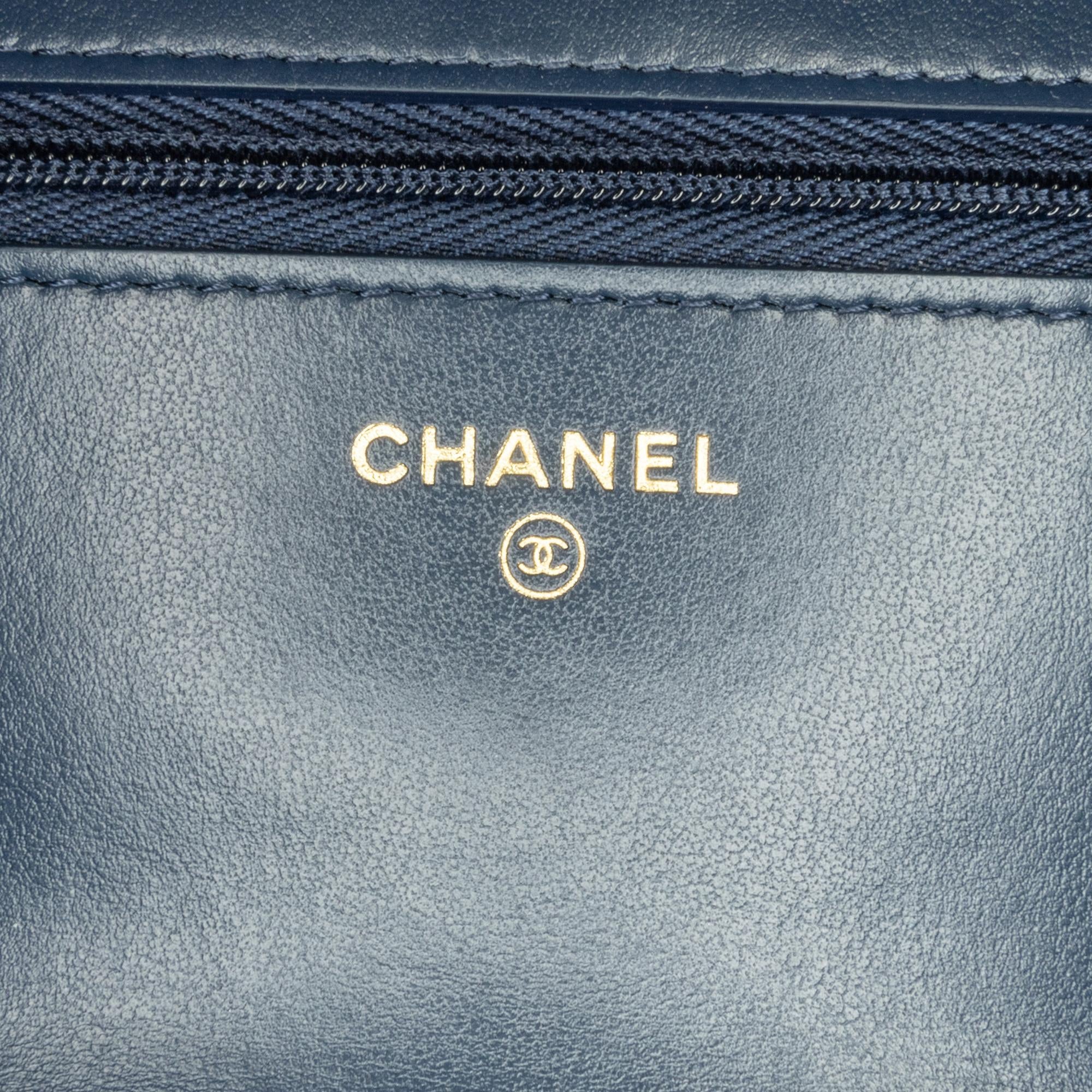 Chanel CC Denim Wallet On Chain (SHG-tRgZBv)