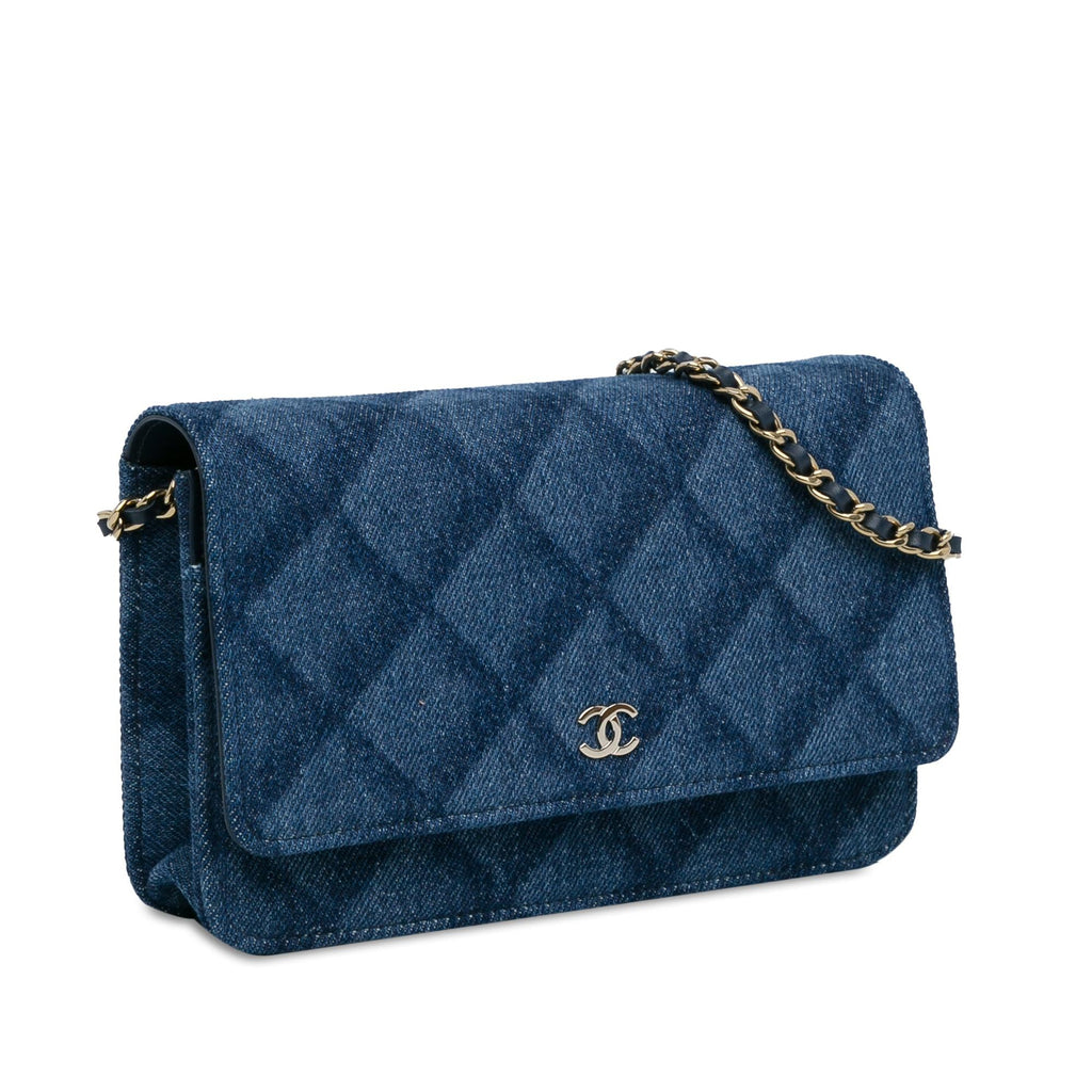 Chanel CC Denim Wallet On Chain (SHG-tRgZBv)