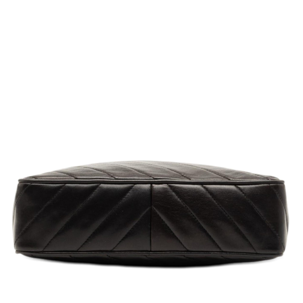 Chanel CC Diagonal Quilted Lambskin Tassel Camera Bag