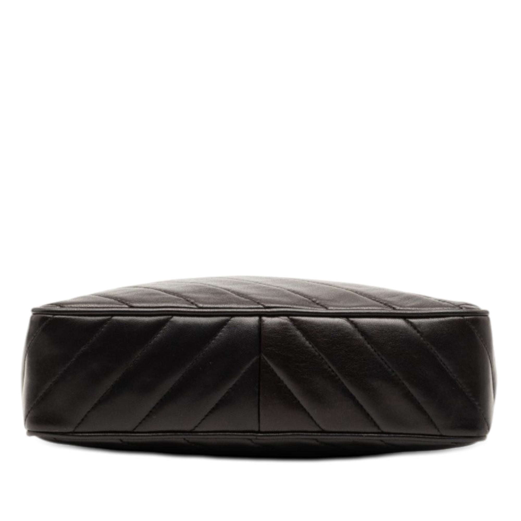 Chanel CC Diagonal Quilted Lambskin Tassel Camera Bag