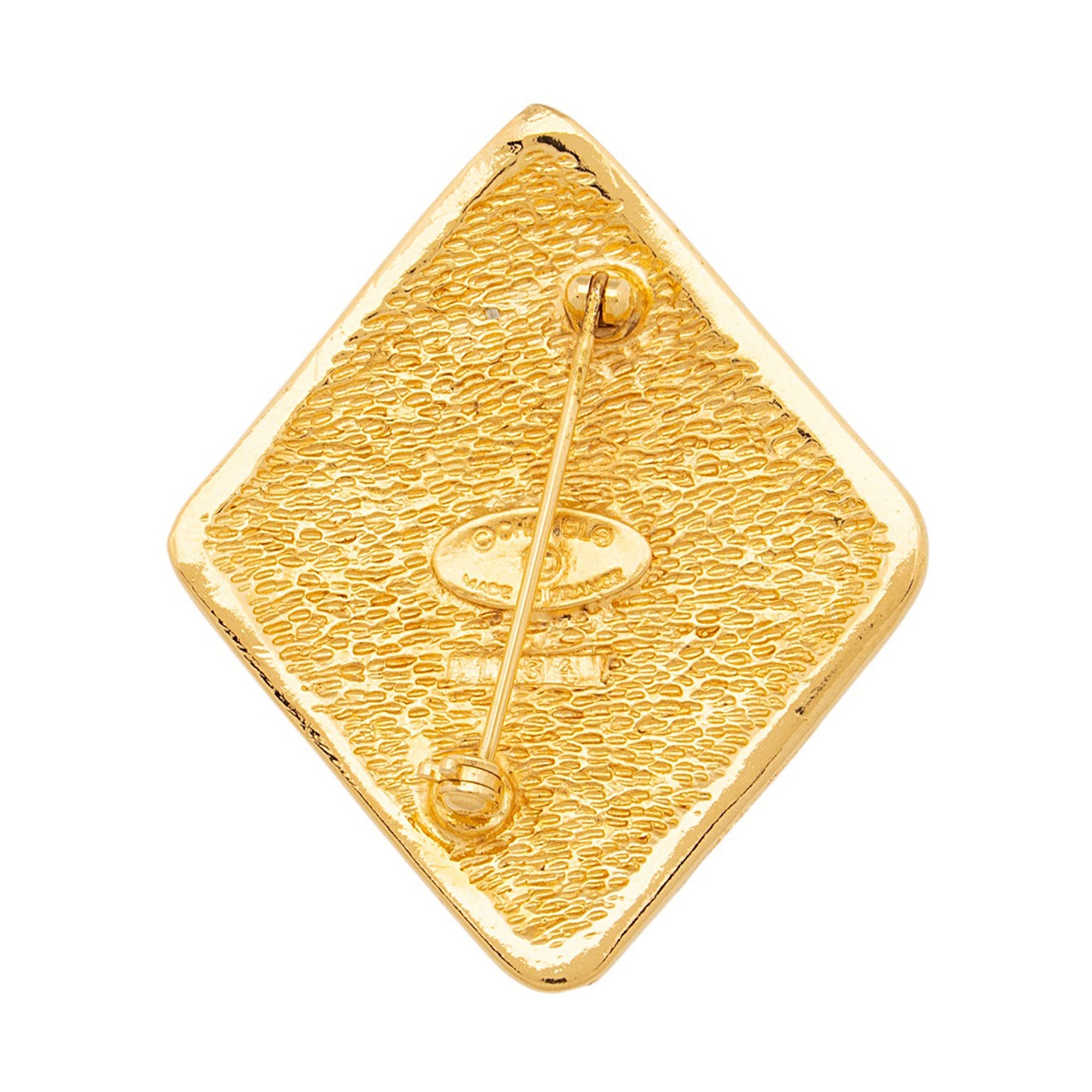 Chanel CC Diamond Brooch