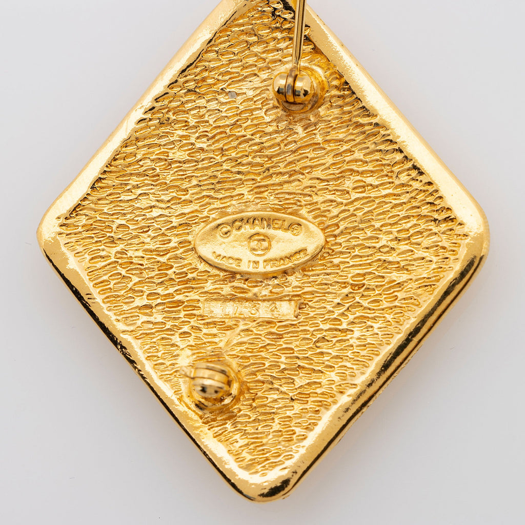 Chanel CC Diamond Brooch