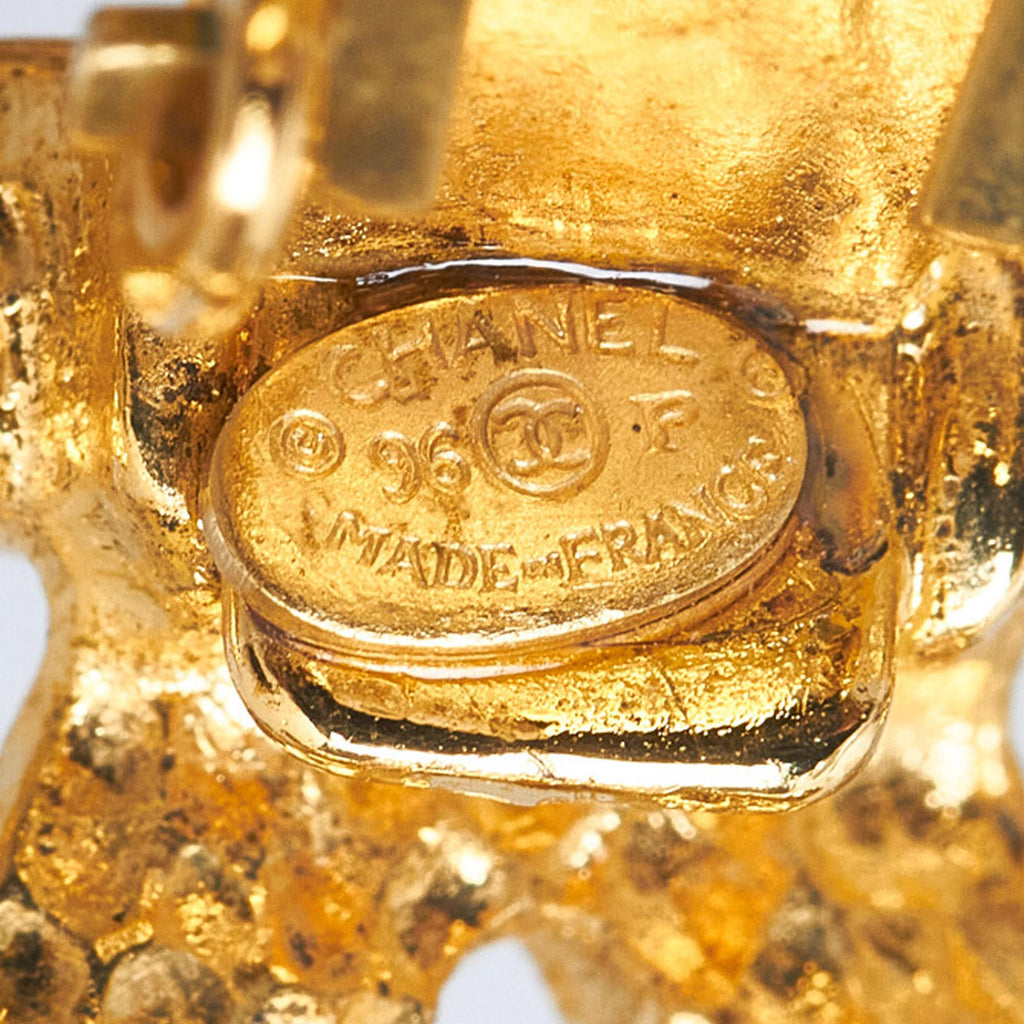 Chanel CC Drop Earrings