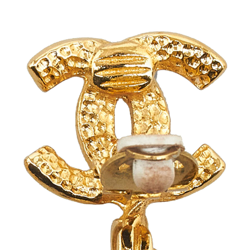 Chanel CC Drop Earrings