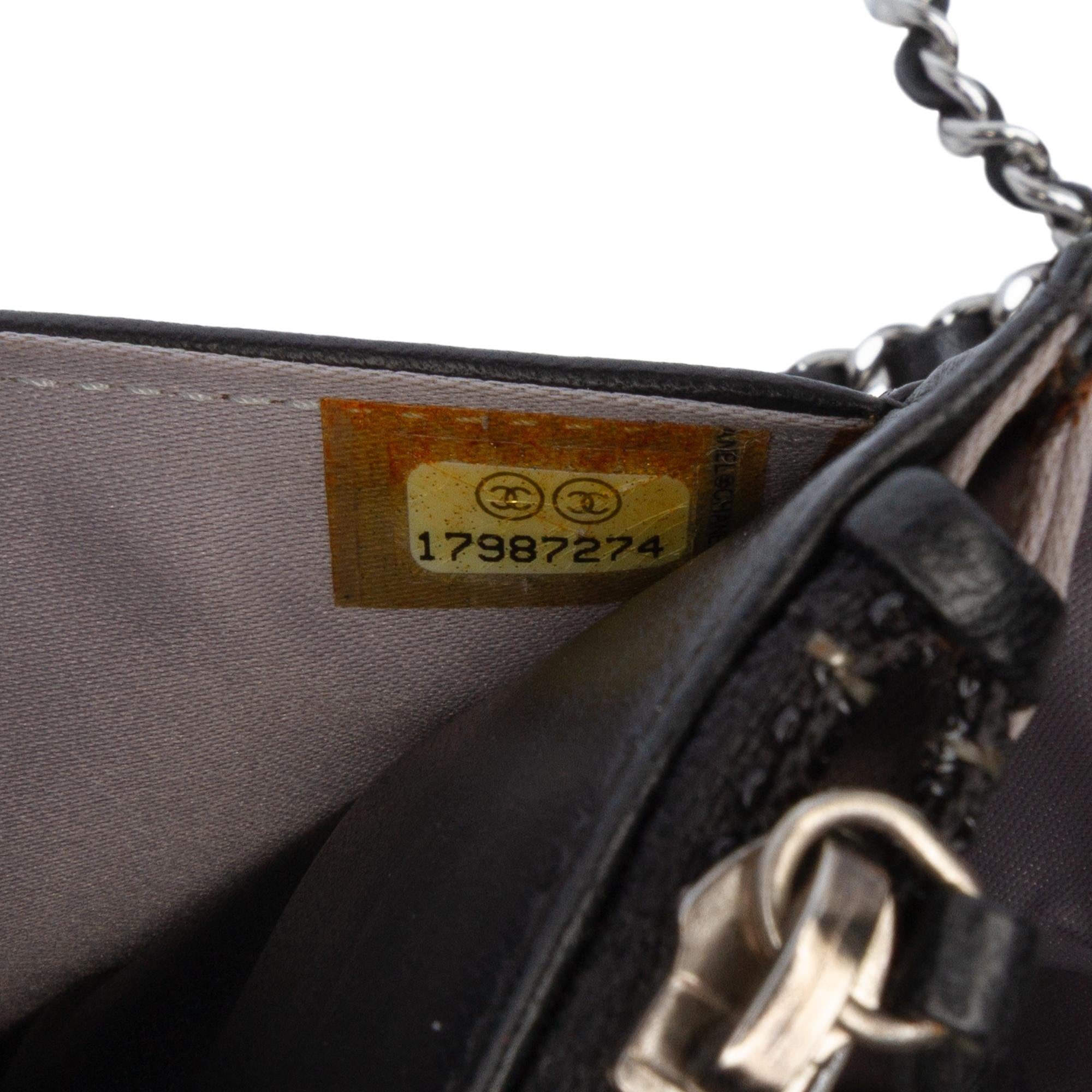 Chanel CC Embossed Lambskin Camellia Wallet On Chain
