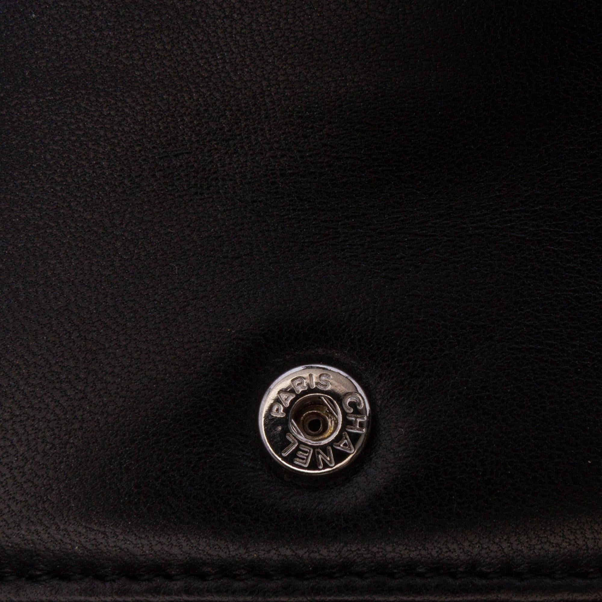 Chanel CC Embossed Lambskin Wallet On Chain