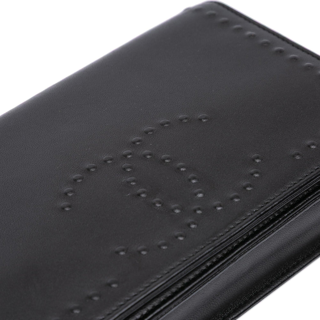 Chanel CC Embossed Lambskin Wallet On Chain