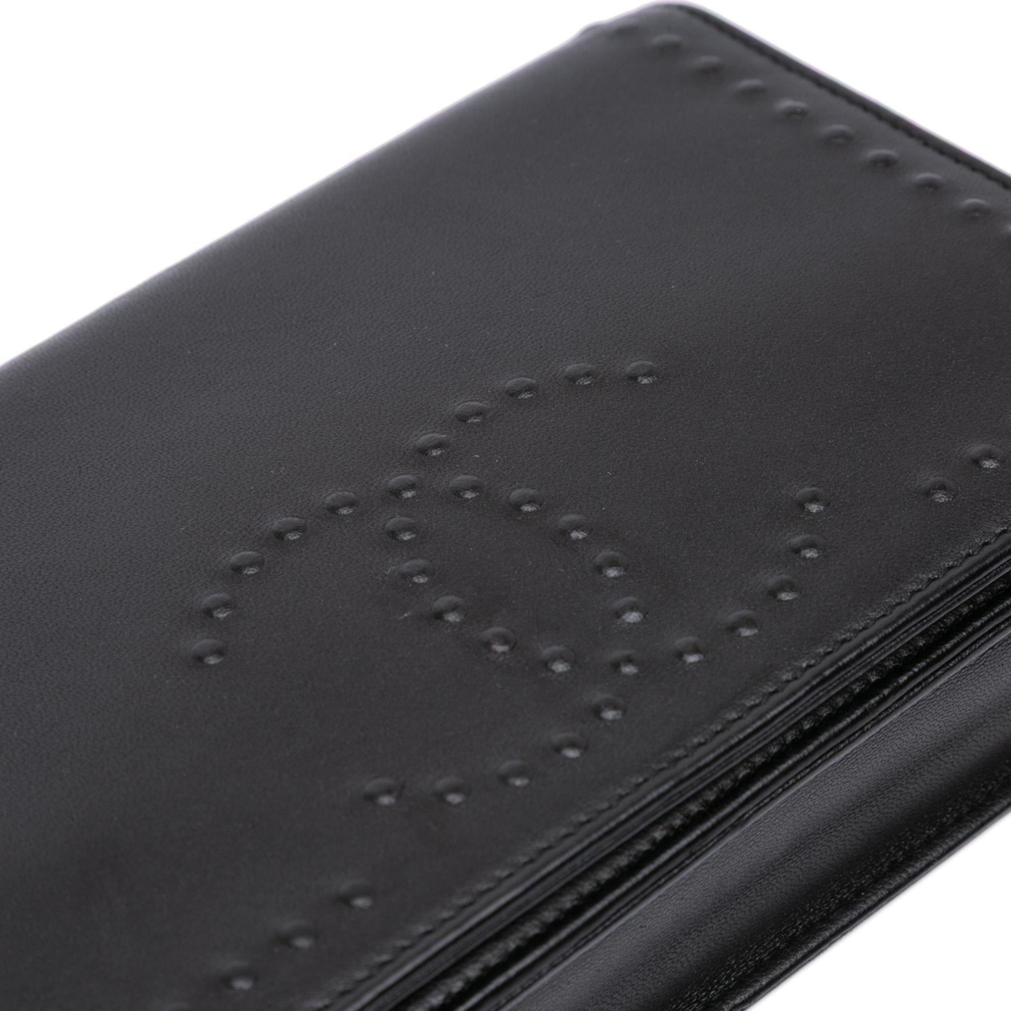 Chanel CC Embossed Lambskin Wallet On Chain