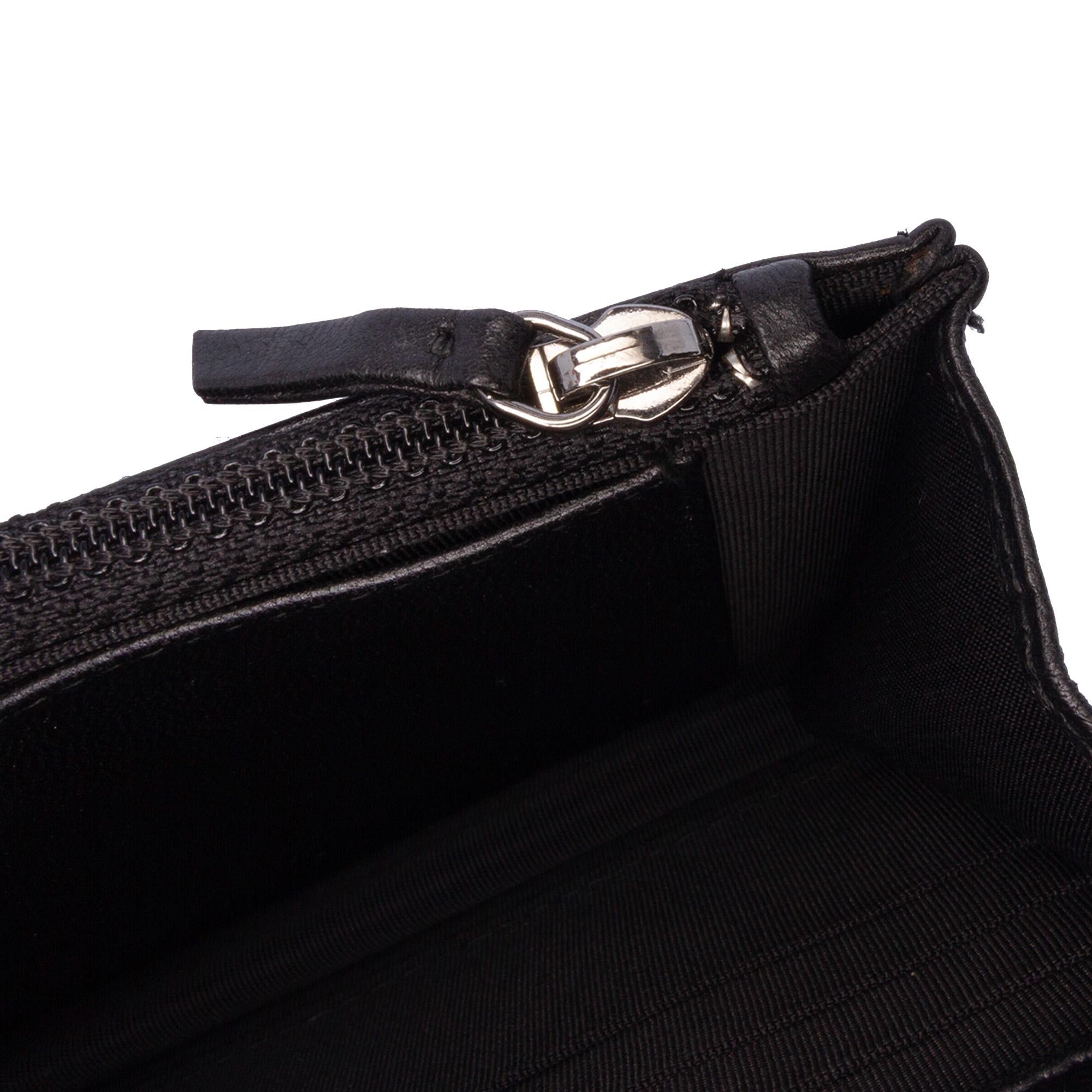 Chanel CC Embossed Lambskin Wallet On Chain