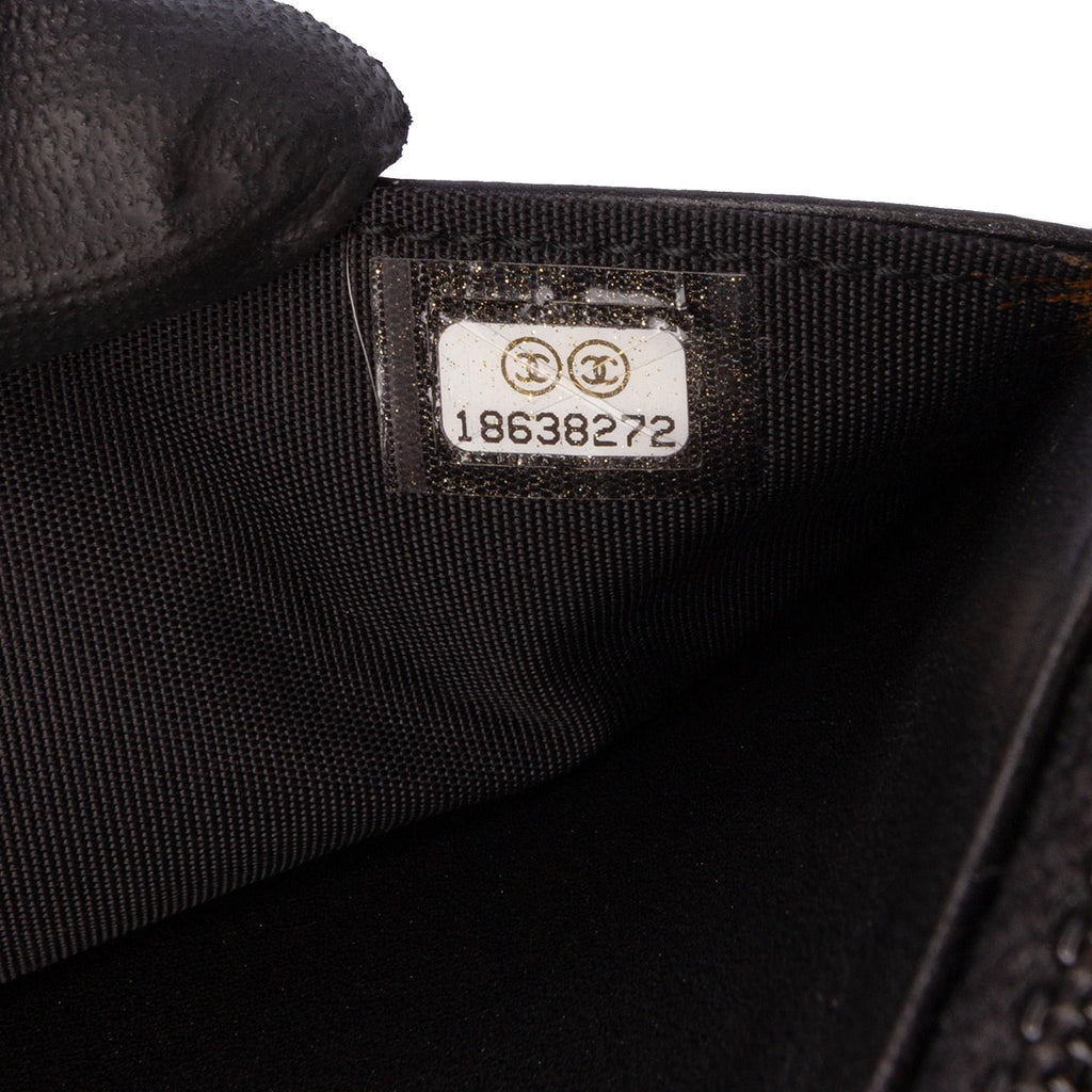 Chanel CC Embossed Lambskin Wallet On Chain