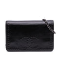 Chanel CC Embossed Lambskin Wallet on Chain