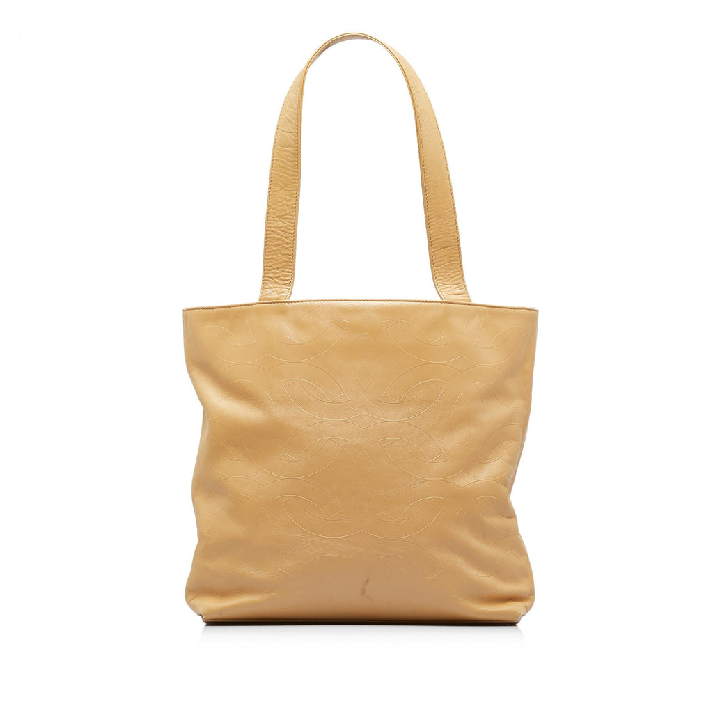 Chanel CC Embossed Leather Tote Bag (SHG-TgVm9y)