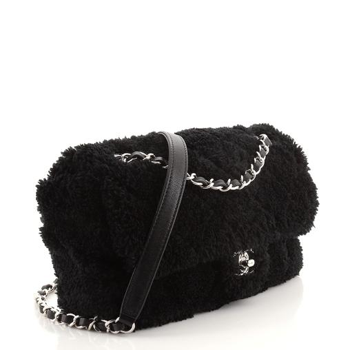 Chanel Faux Fur Flap Bag