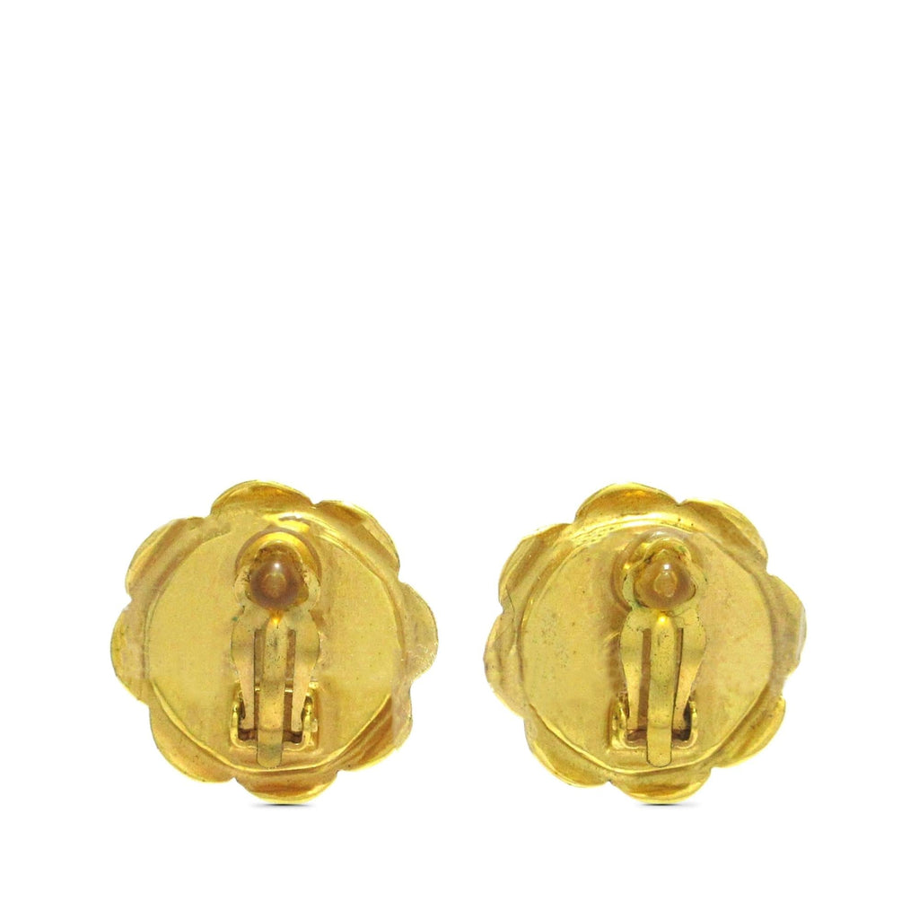 Chanel CC Flower Clip on Earrings (SHG-ZWq8Zh)