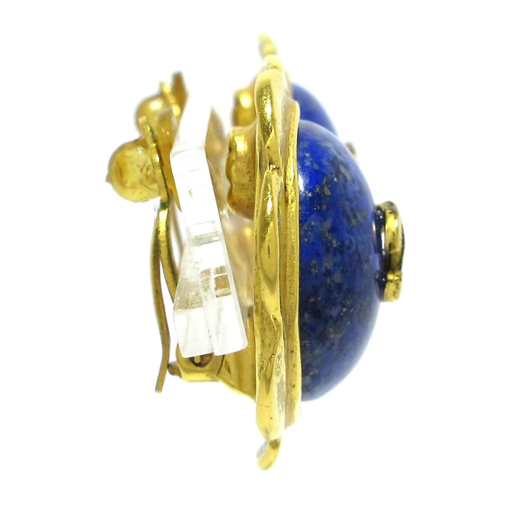 Chanel CC Flower Clip on Earrings (SHG-ZWq8Zh)