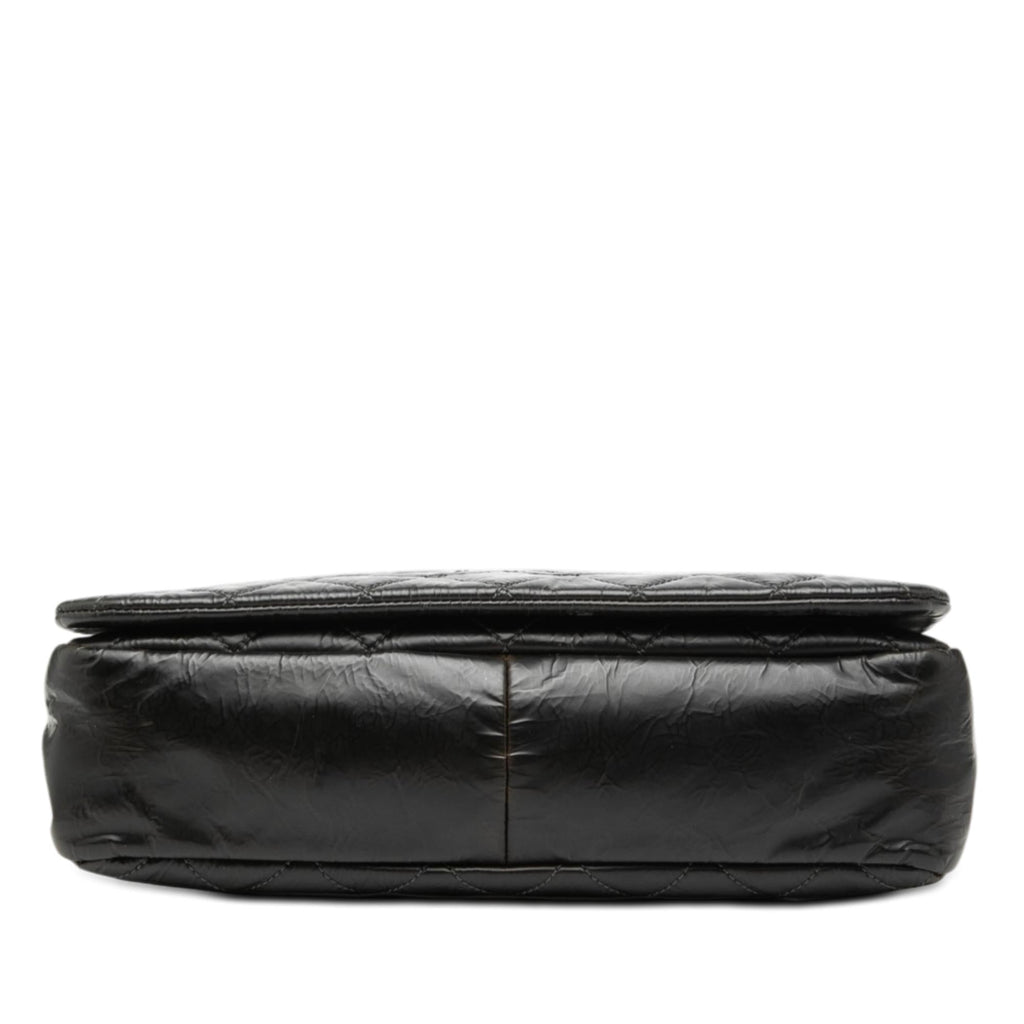 Chanel CC Glazed Quilted Calfskin Single Flap