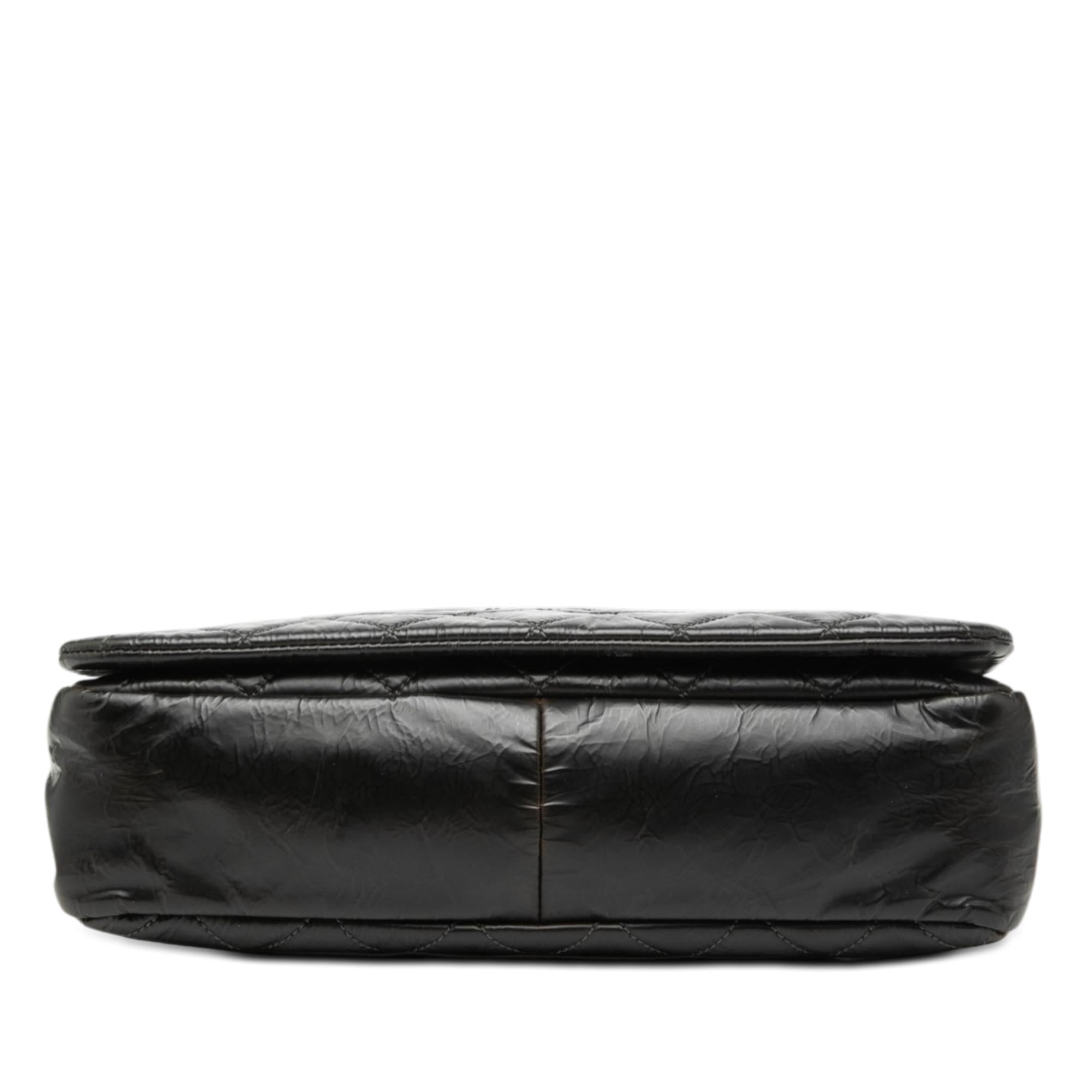 Chanel CC Glazed Quilted Calfskin Single Flap