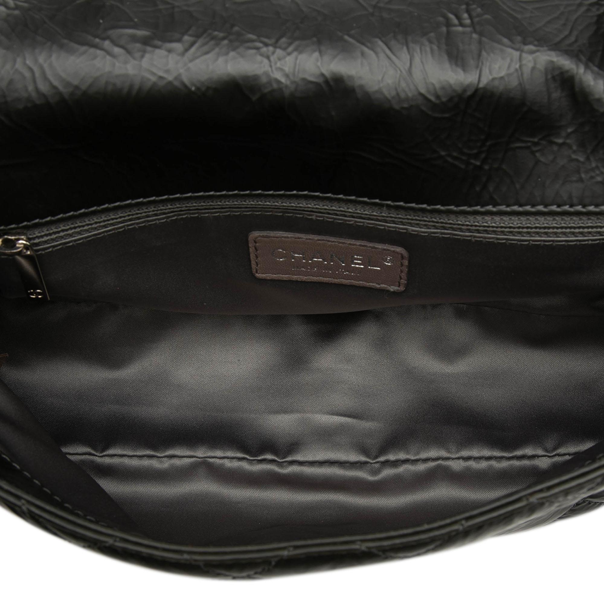 Chanel CC Glazed Quilted Calfskin Single Flap