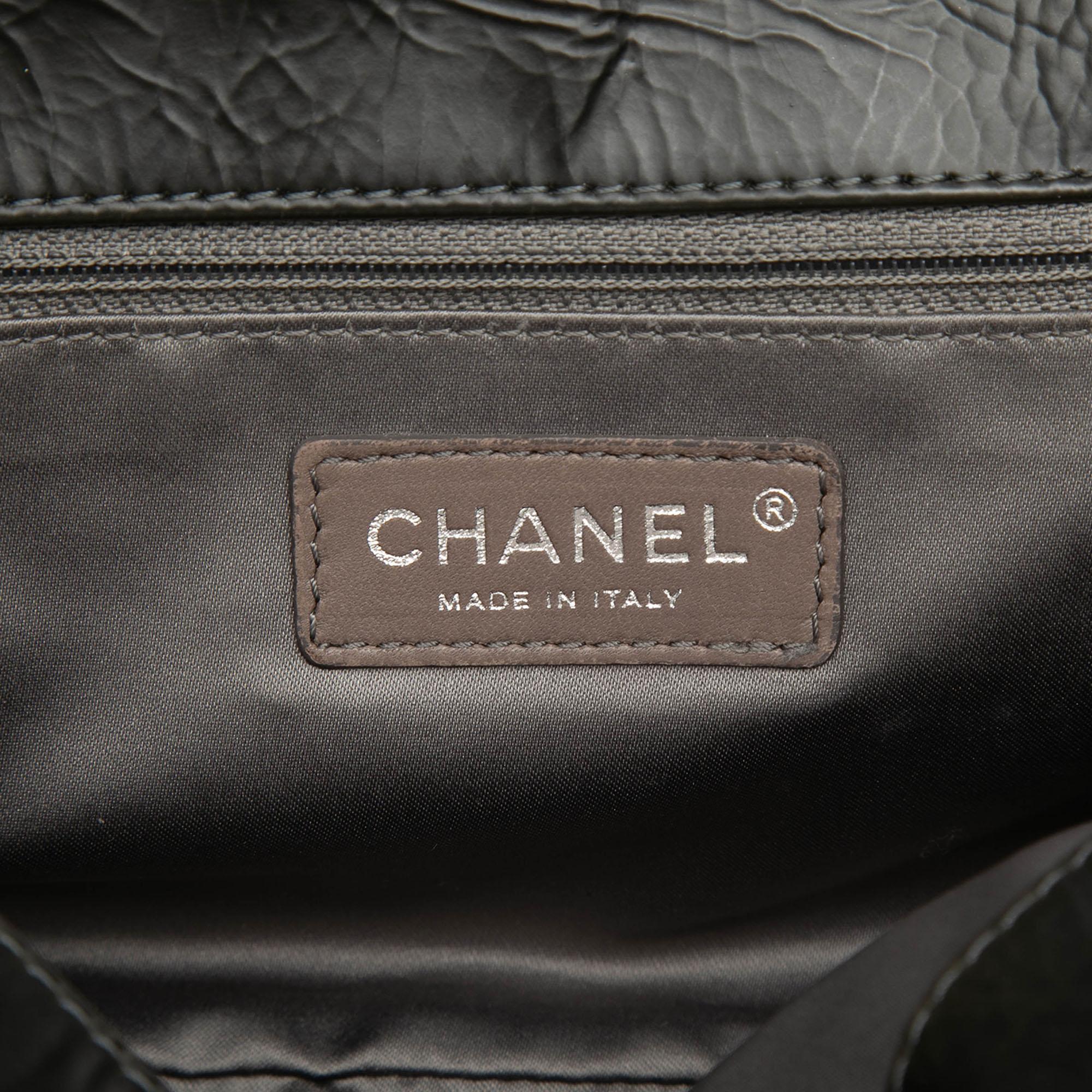 Chanel CC Glazed Quilted Calfskin Single Flap