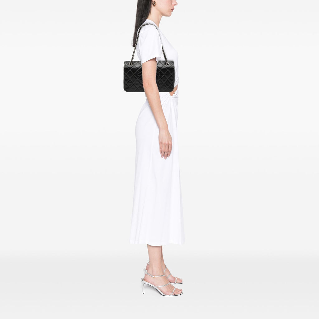 Chanel CC Glazed Quilted Calfskin Single Flap