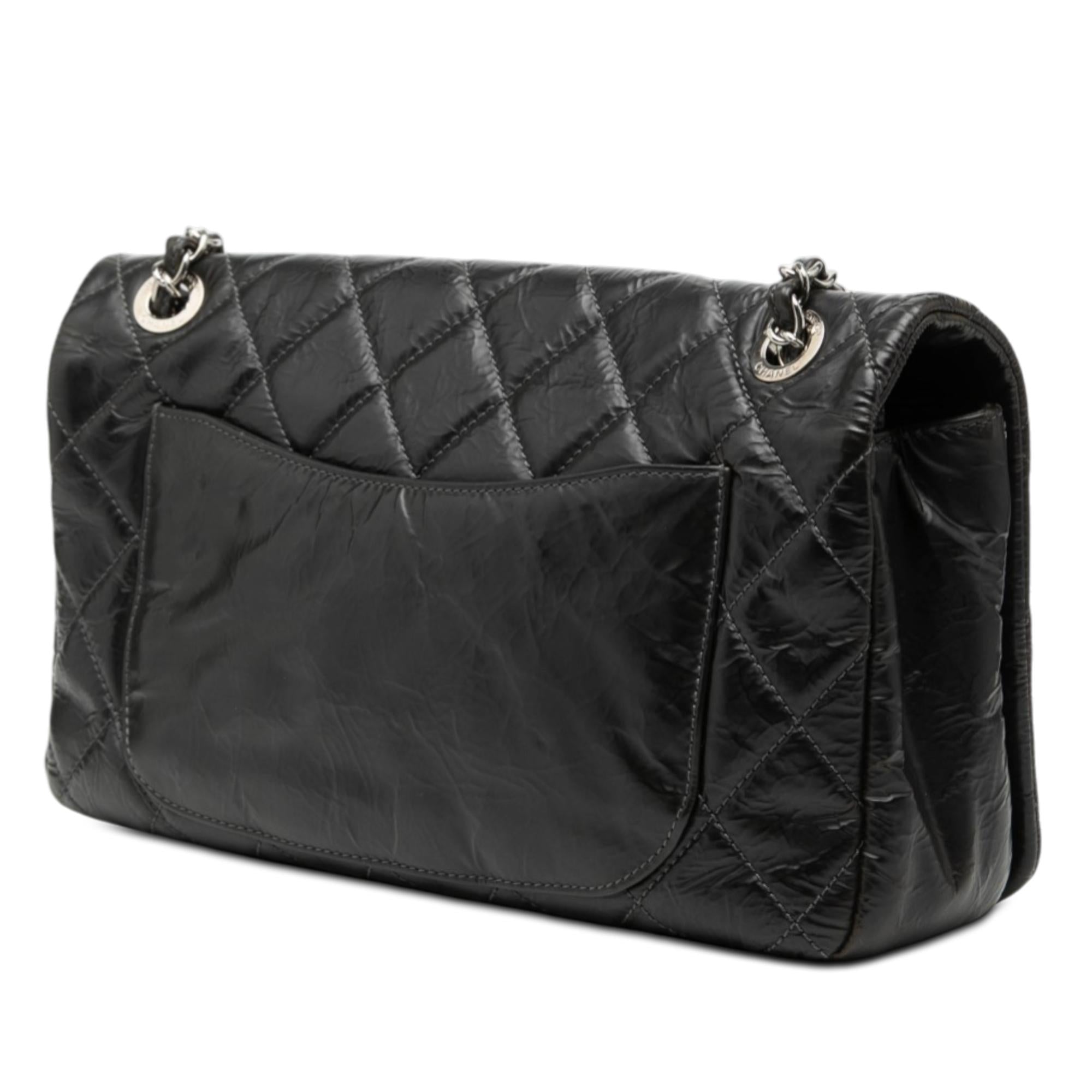 Chanel CC Glazed Quilted Calfskin Single Flap