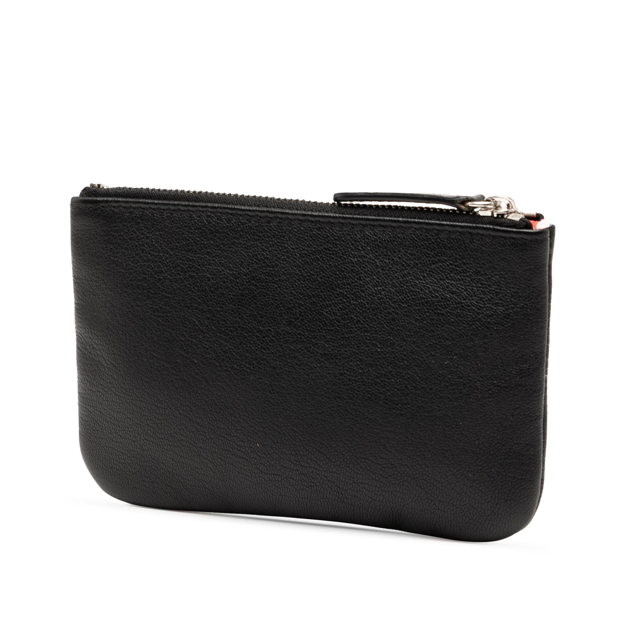Chanel CC Grained Calfskin Zip Pouch