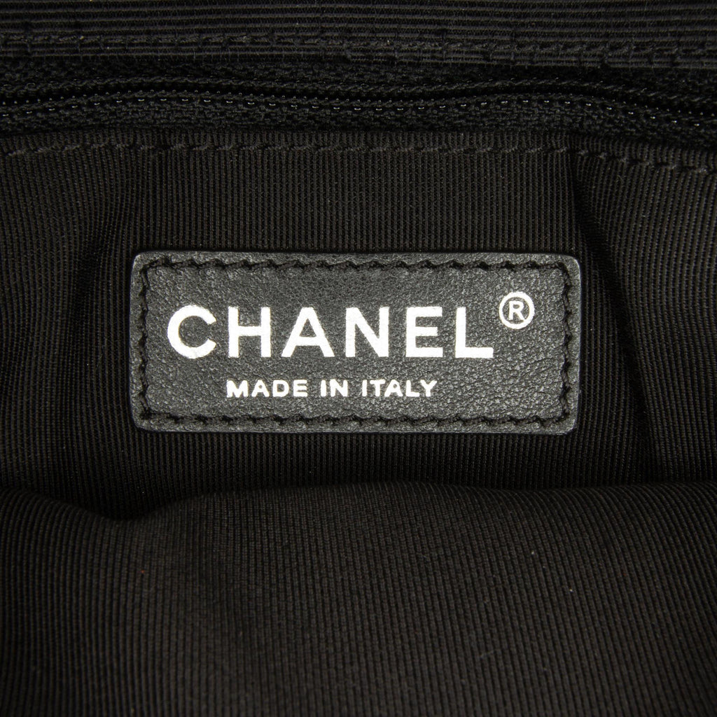 Chanel CC Grossgrain trim Lambskin Flap Shoulder Bag