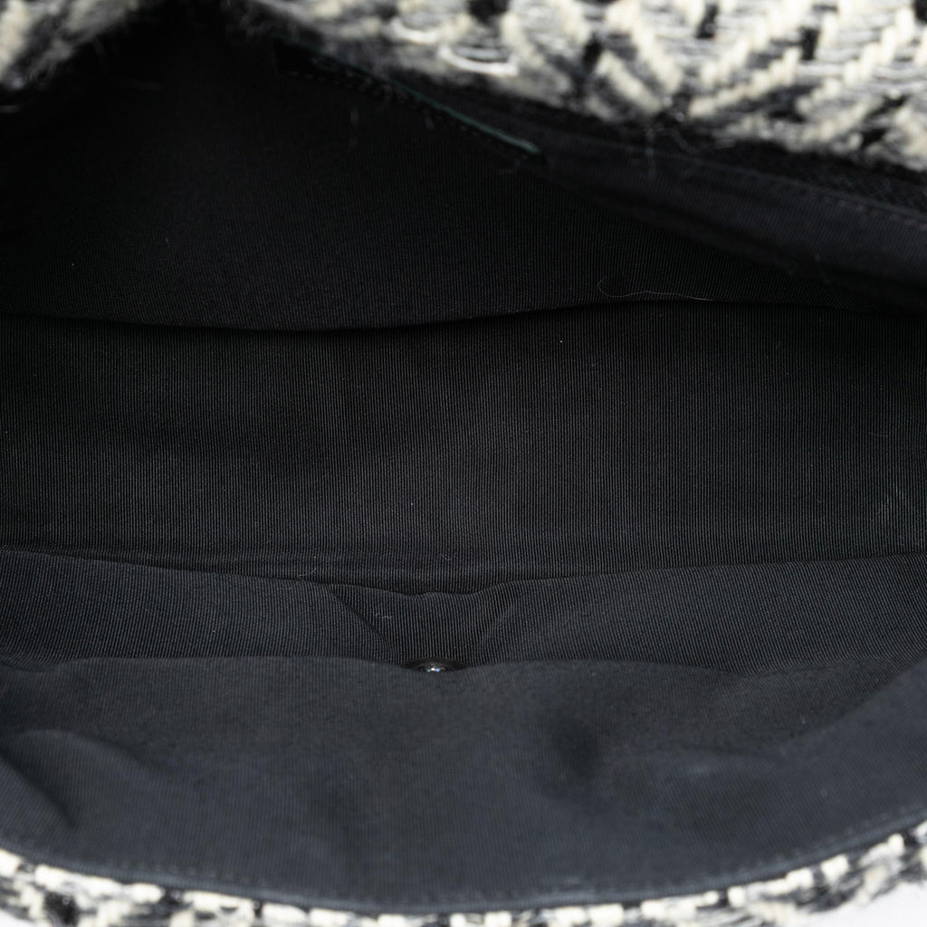 Chanel CC Herringbone Tweed Flap