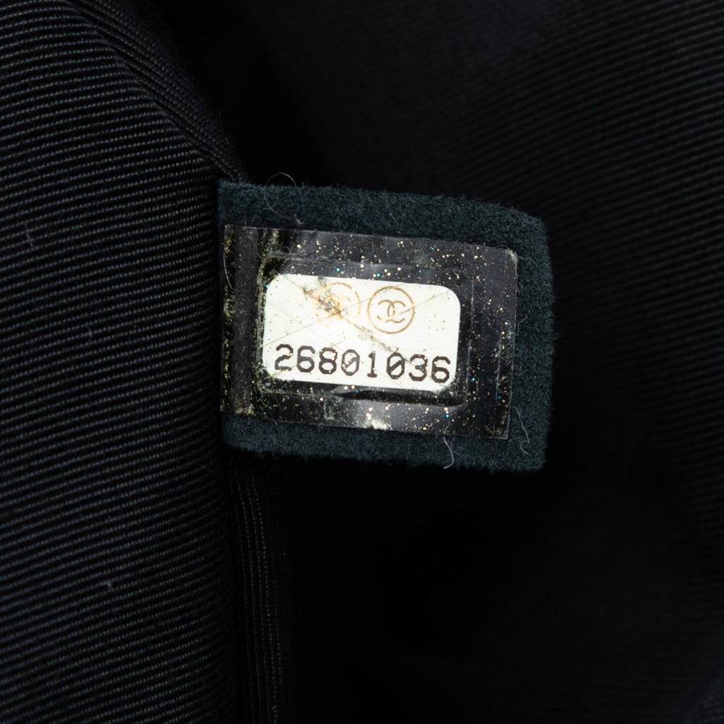 Chanel CC Herringbone Tweed Flap