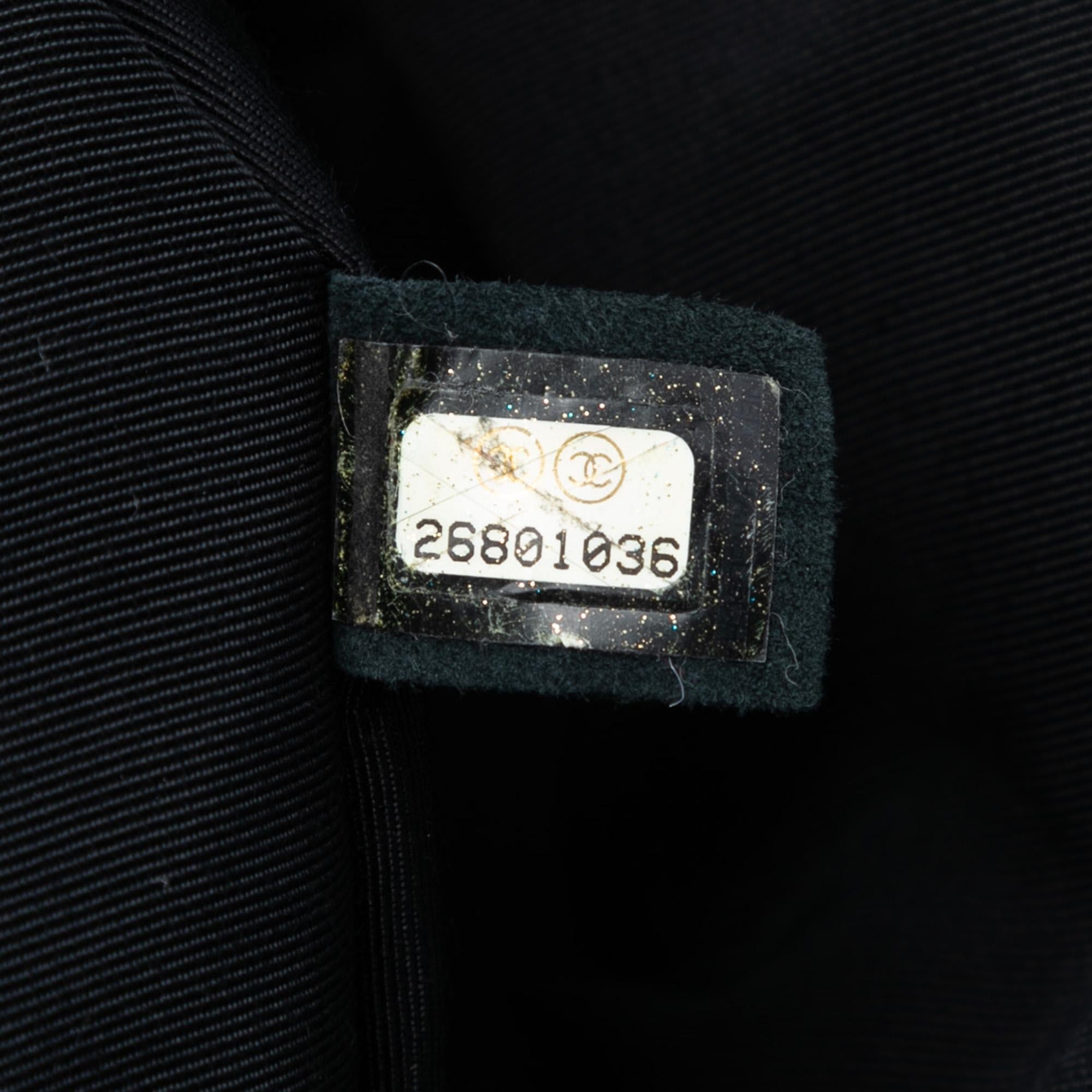 Chanel CC Herringbone Tweed Flap