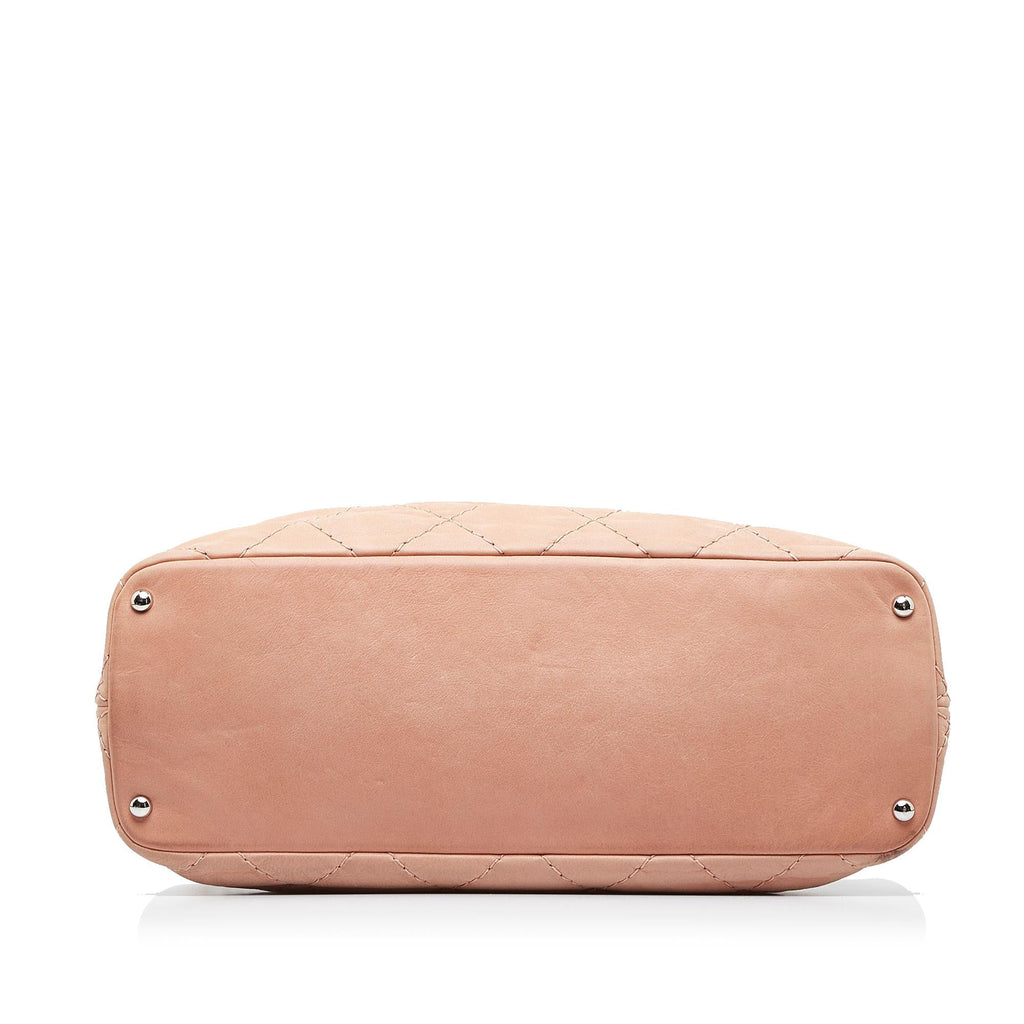 Chanel CC Iridescent Sea Hit Quilted Satchel (SHG-cv0M9t)