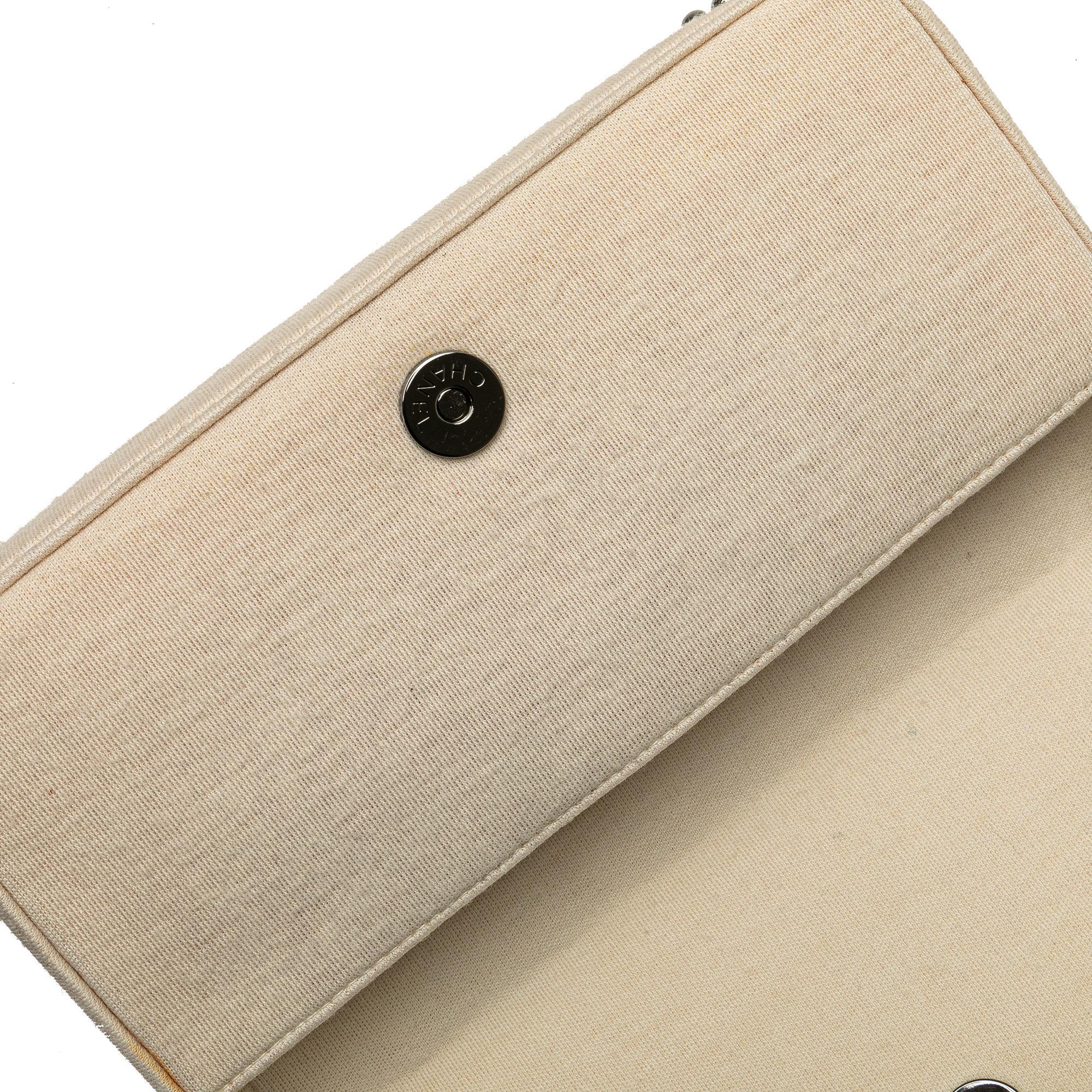 Chanel CC Jersey Pyramid Stud Flap