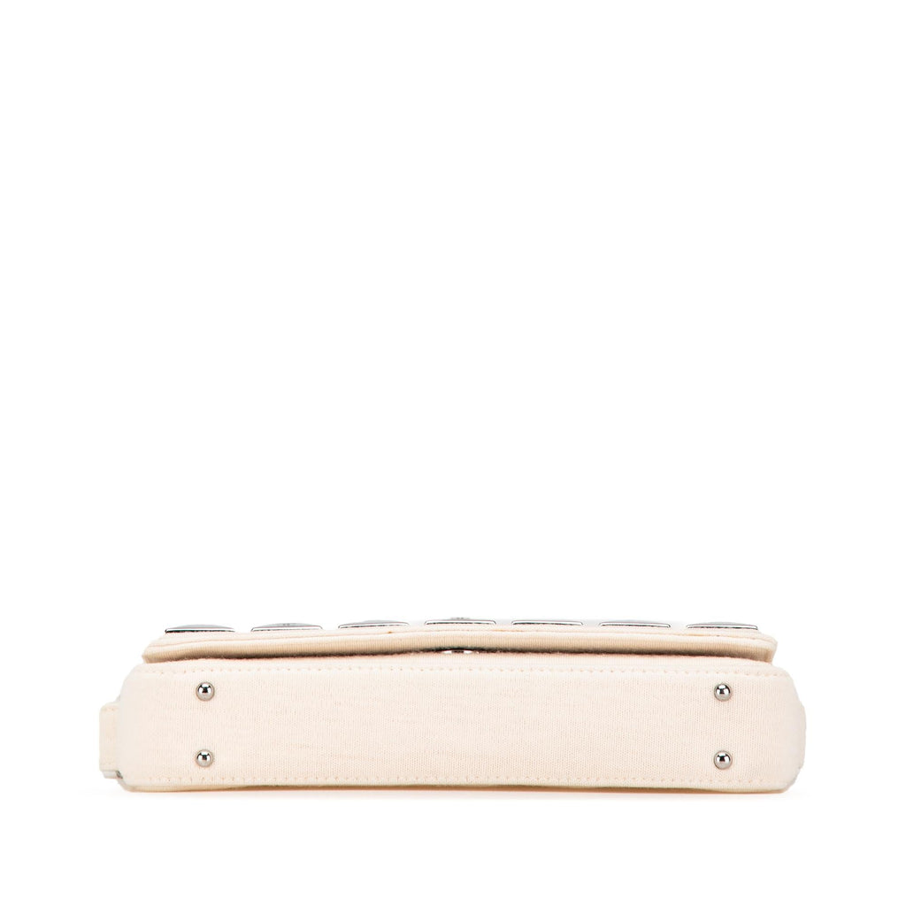Chanel CC Jersey Pyramid Stud Flap