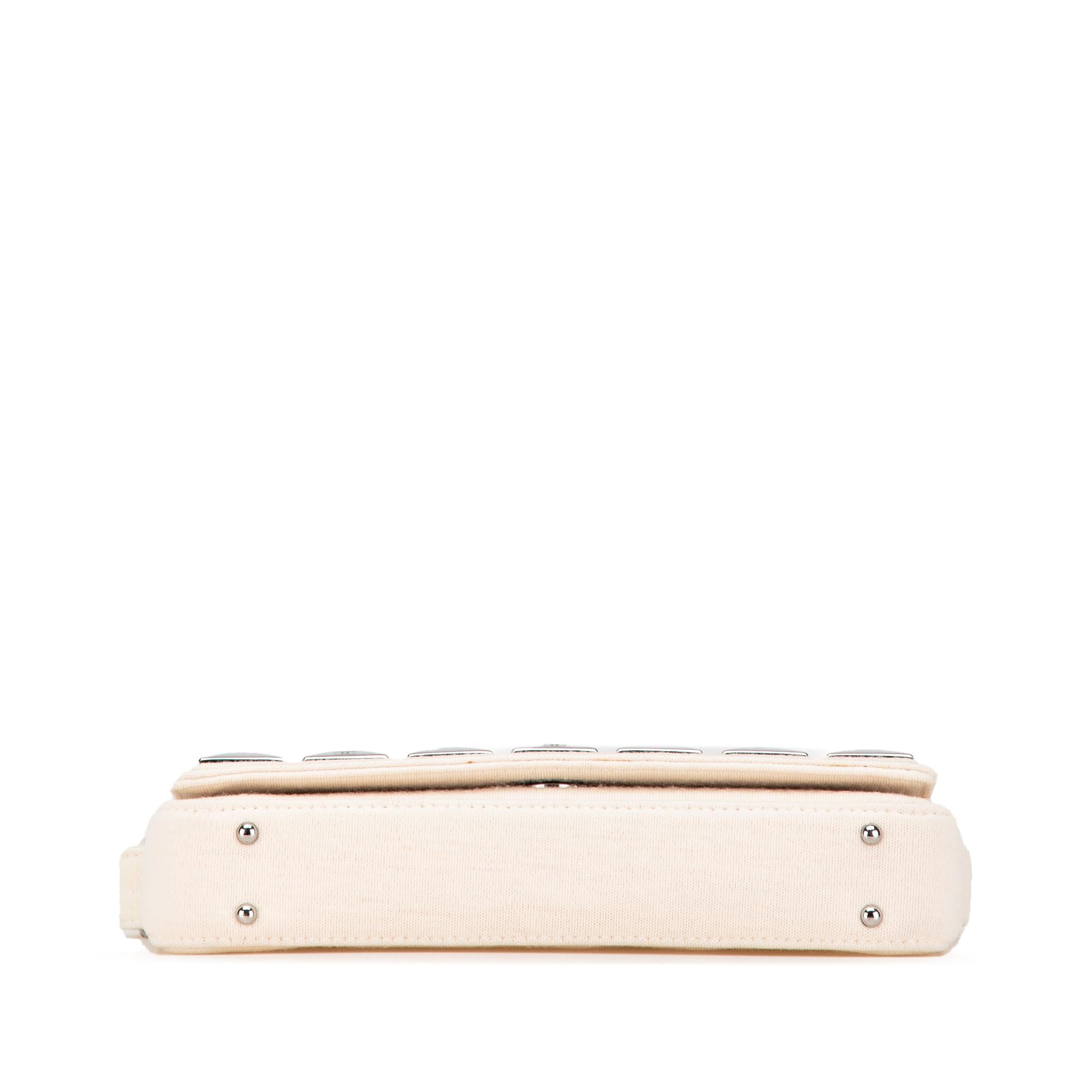 Chanel CC Jersey Pyramid Stud Flap