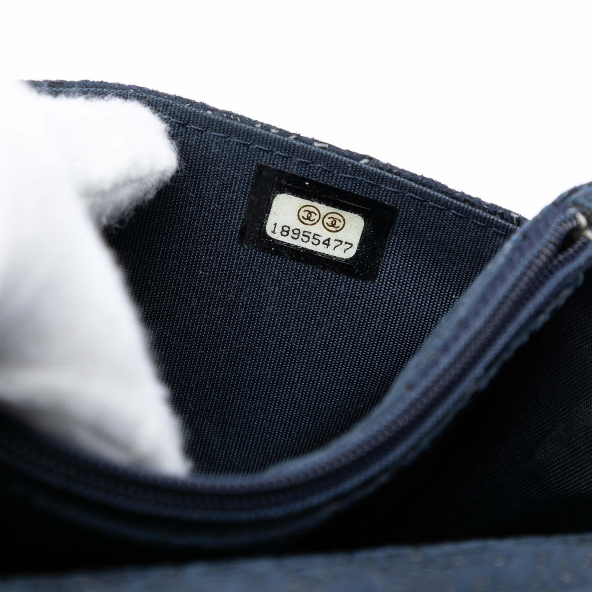 Chanel CC Lace Overlay Goatskin Wallet On Chain
