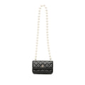 Chanel CC Lambskin About Pearls Card Holder On Chain (SHG-XiJKT4)