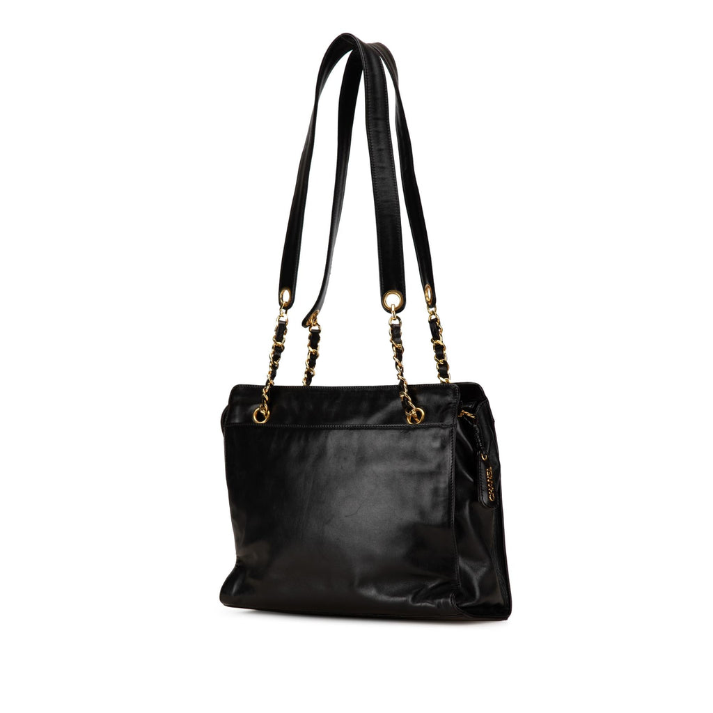 Chanel CC Lambskin Chain Tote (SHG-2ypd77)