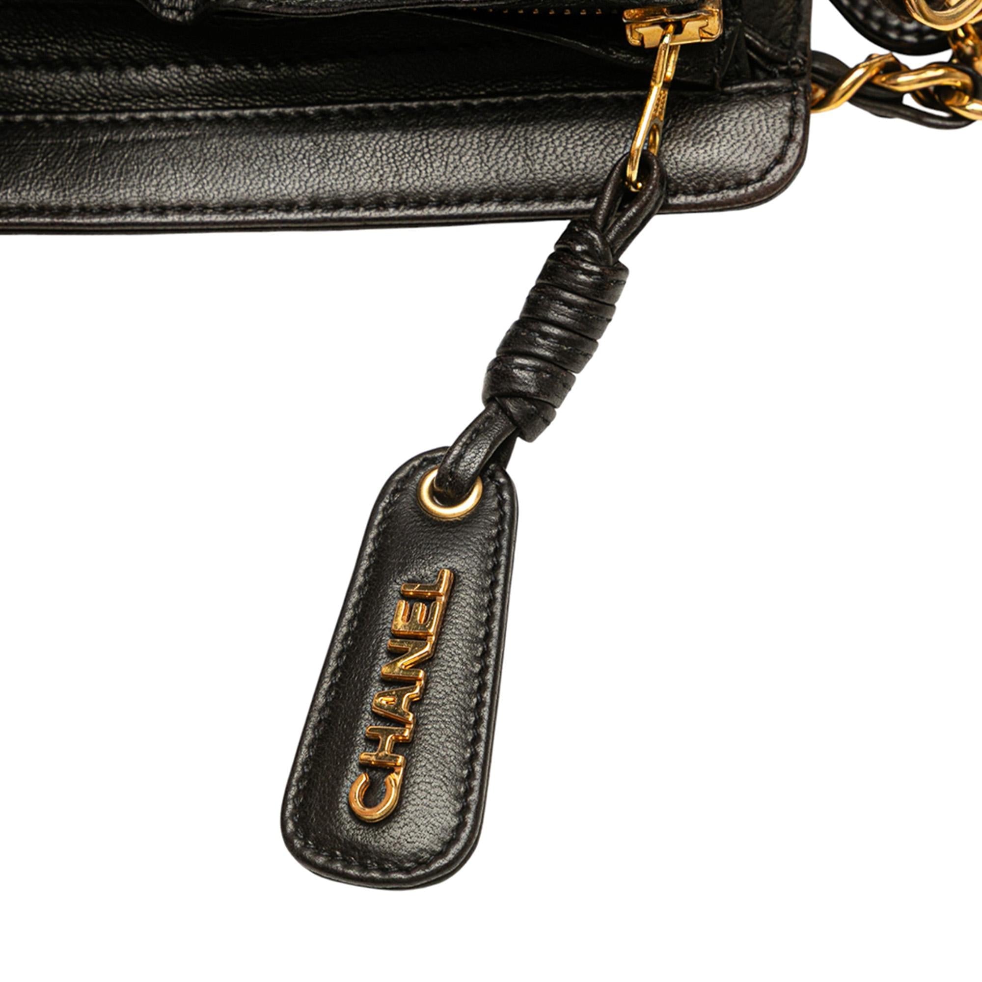 Chanel CC Lambskin Chain Tote