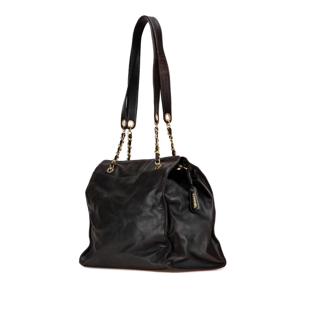 Chanel CC Lambskin Chain Tote