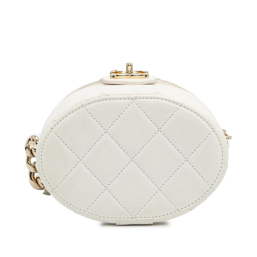 Chanel CC Lambskin Elegant Chain Vanity Case