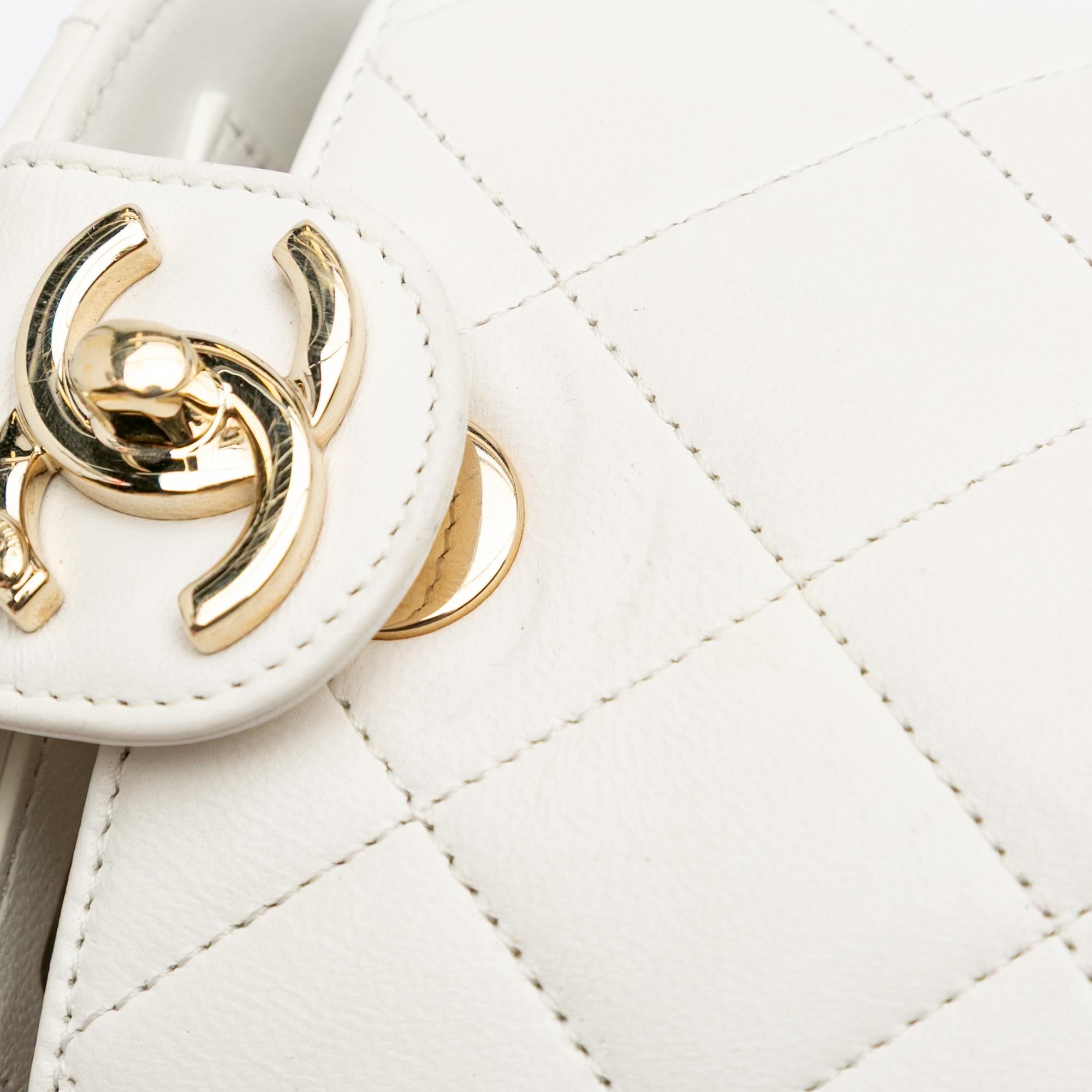 Chanel CC Lambskin Elegant Chain Vanity Case