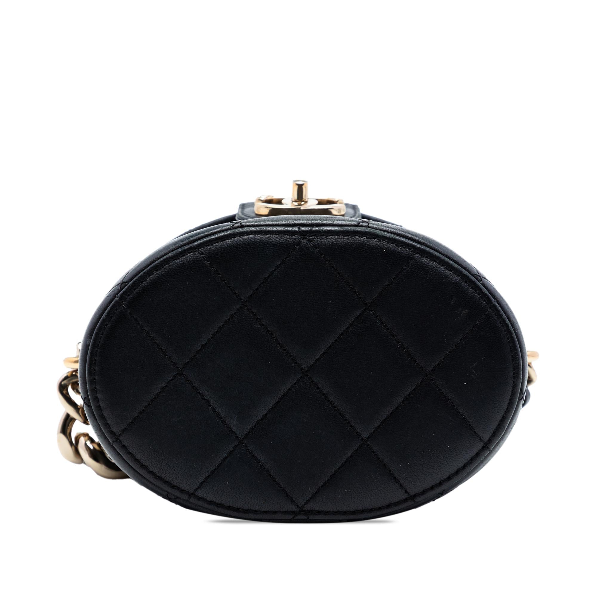 Chanel CC Lambskin Elegant Chain Vanity Case