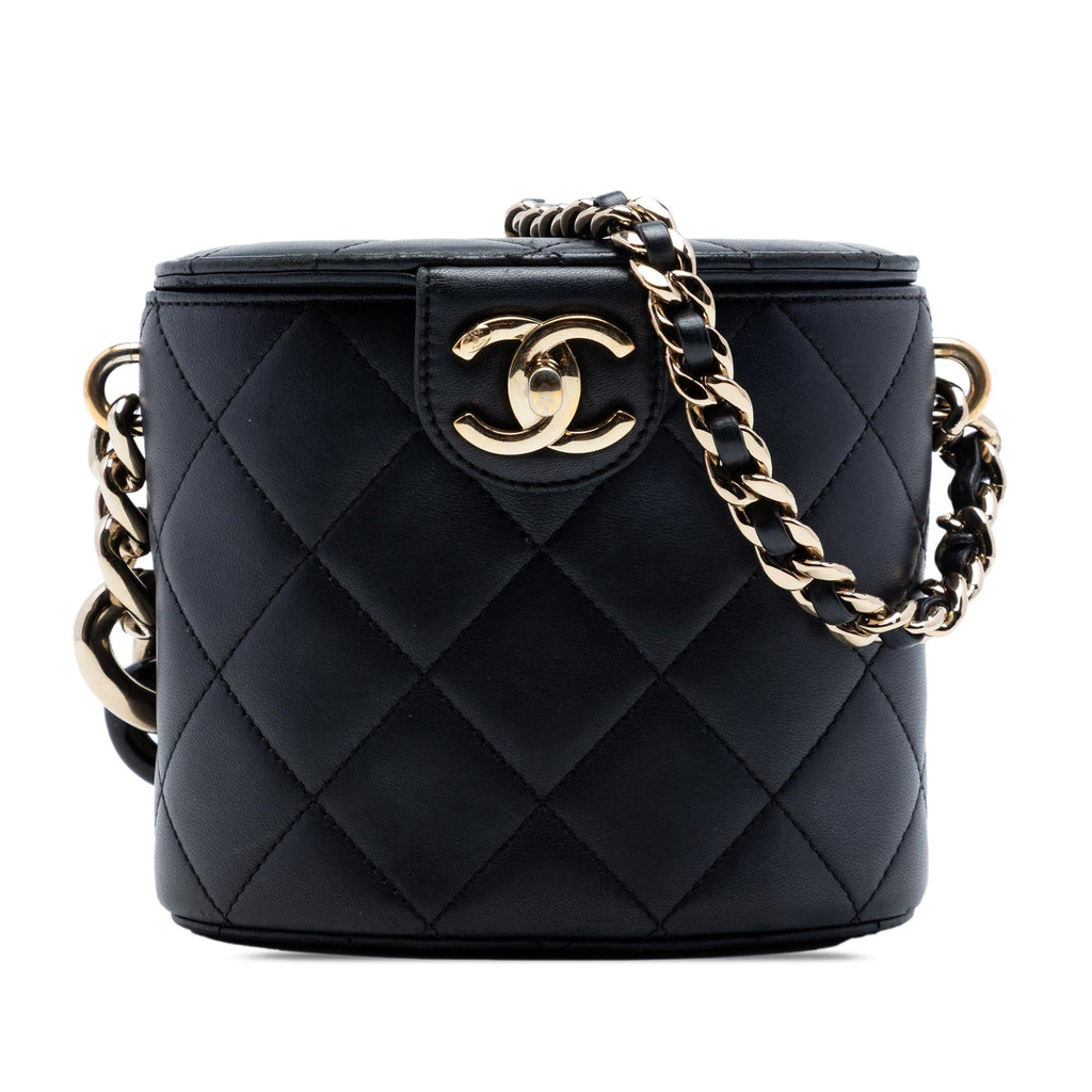 Chanel CC Lambskin Elegant Chain Vanity Case