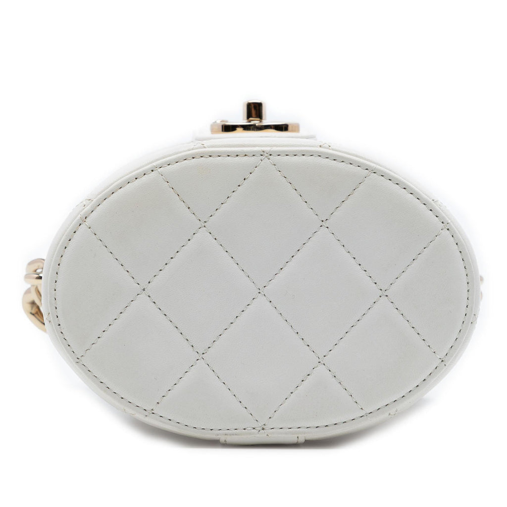 Chanel CC Lambskin Elegant Chain Vanity Case