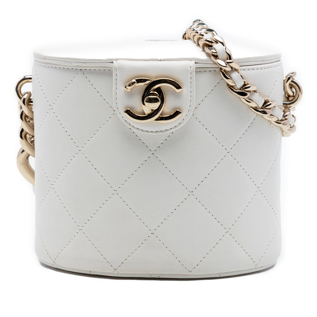 Chanel CC Lambskin Elegant Chain Vanity Case