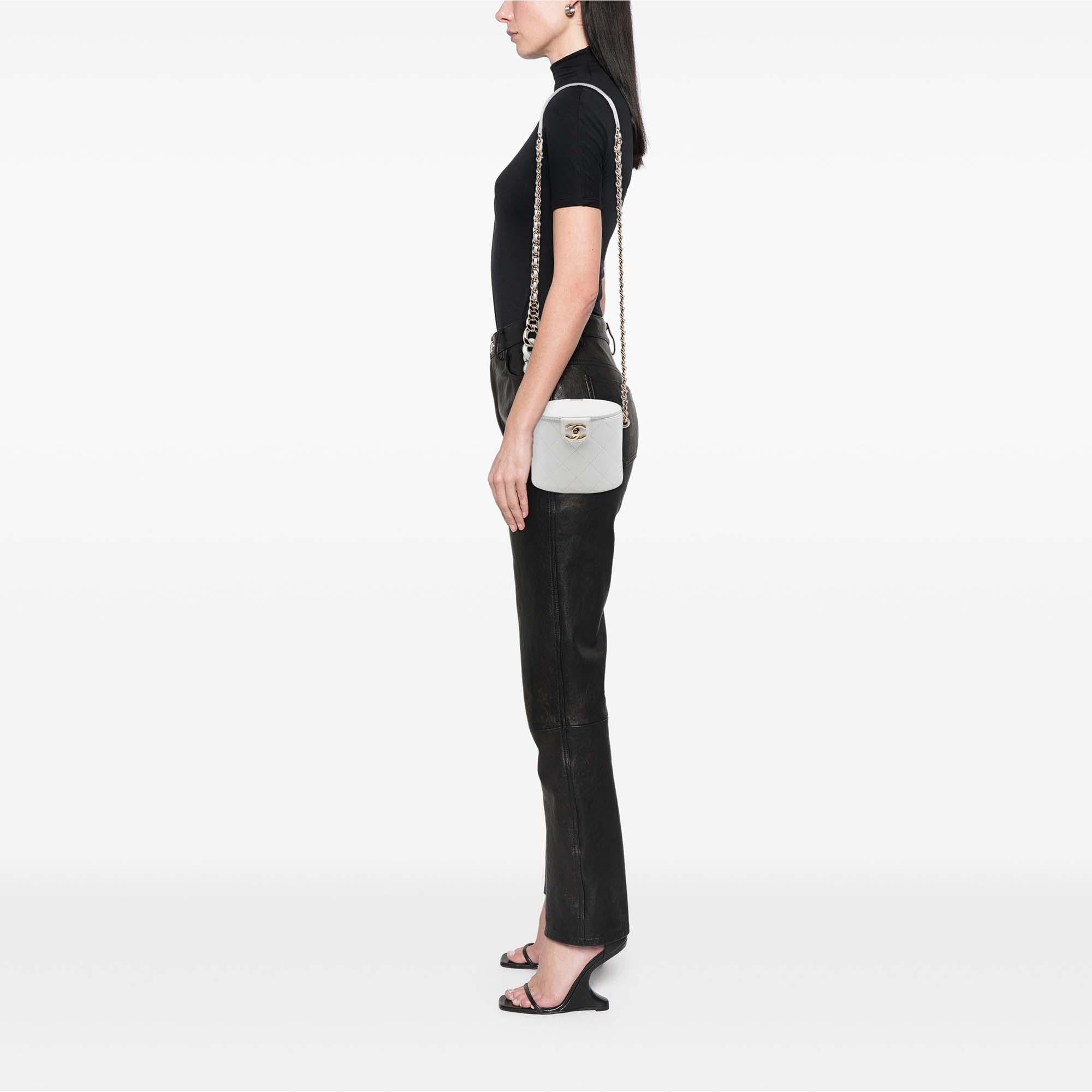 Chanel CC Lambskin Elegant Chain Vanity Case